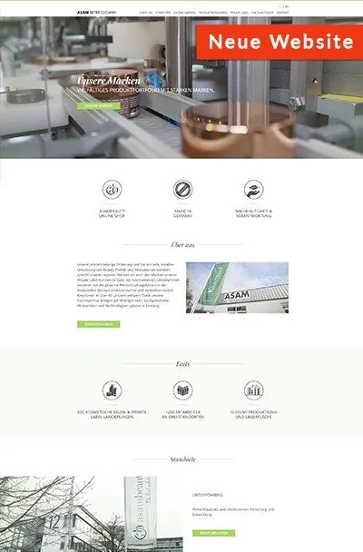 Neue Website ASAM