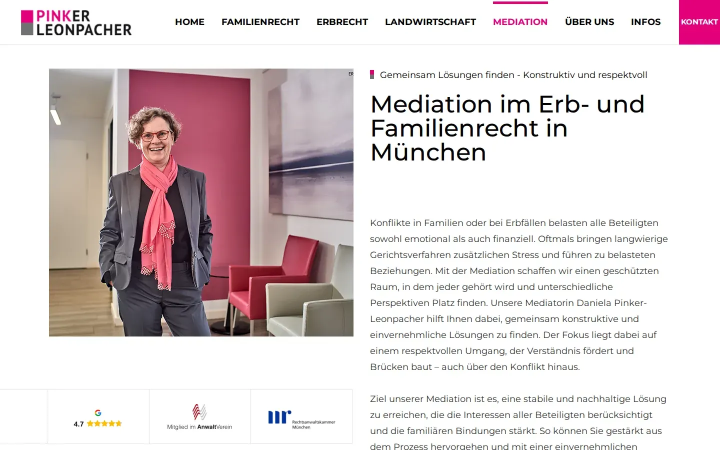 Screenshot fam-erbrecht.de/mediation/