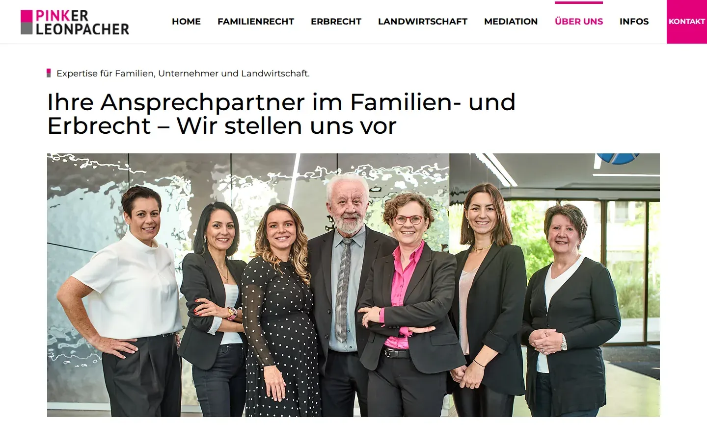 Screenshot fam-erbrecht.de/uber-uns/
