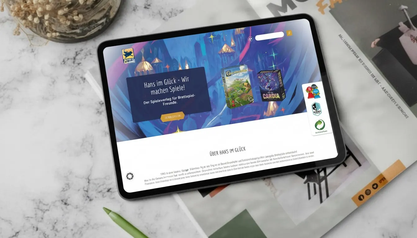 Website Hans im Glück (Mockup)