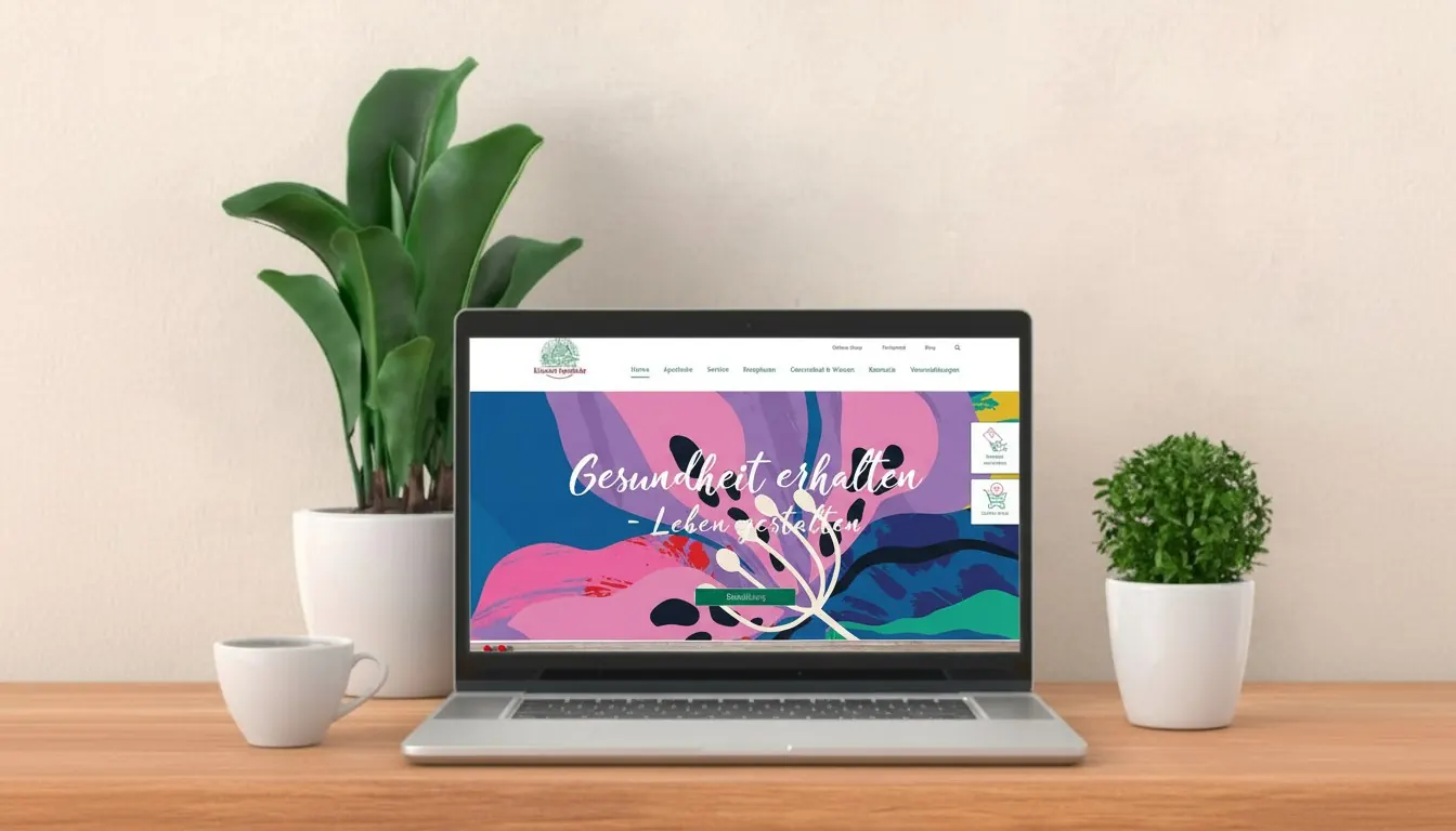 Website Klösterl Apotheke (Mockup)