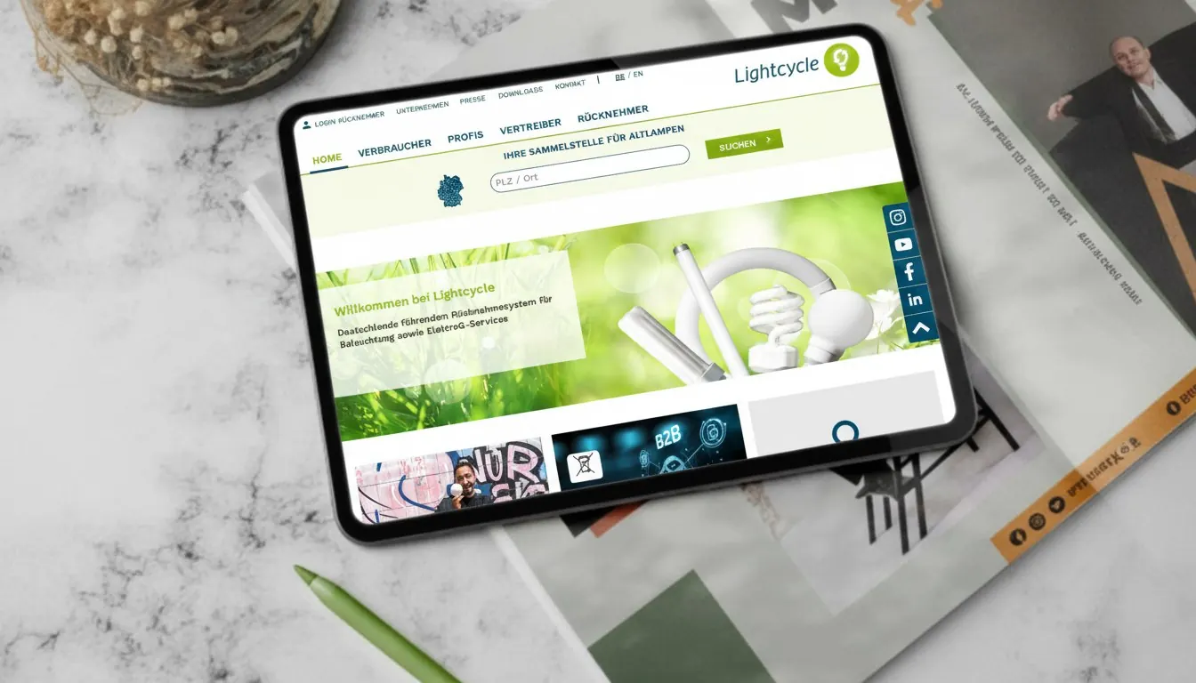 Website Lightcycle (Mockup)