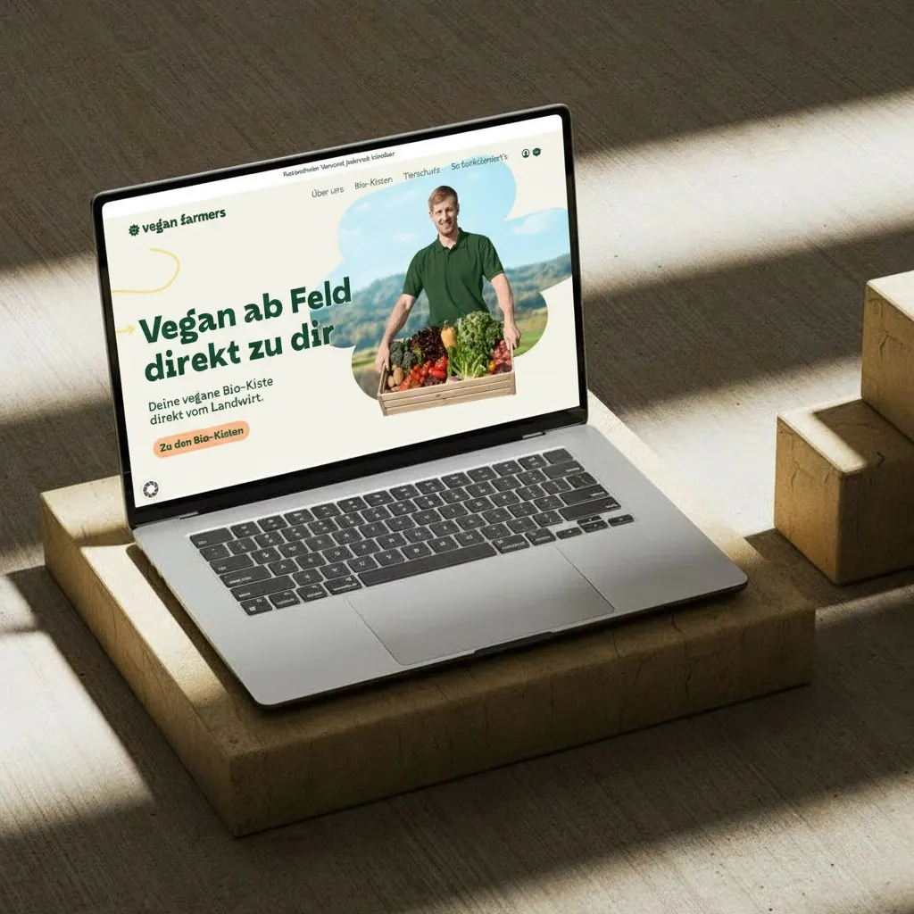 Website Vegan Farmers (Mockup)